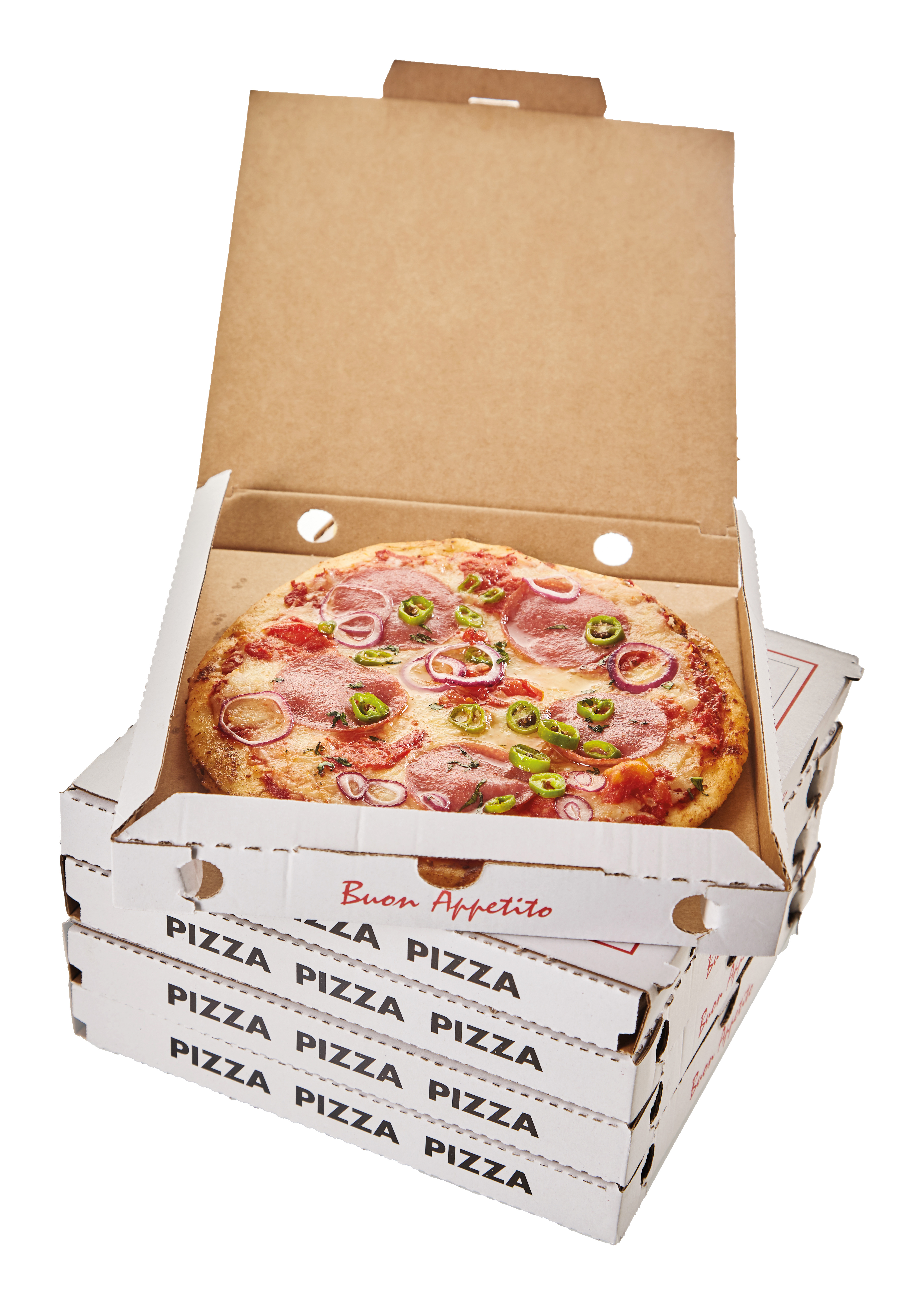 Pizzakarton, Offsetdruck individuell