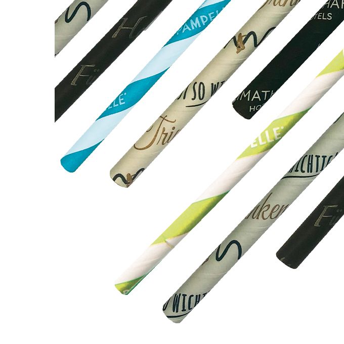 Papiertrinkhalme, 20cm, Ø6mm