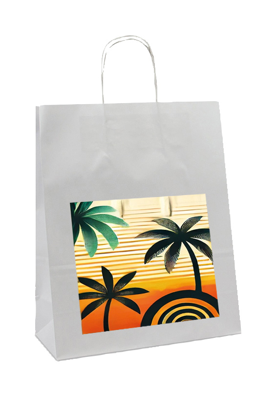 Papiertasche weiß Digi