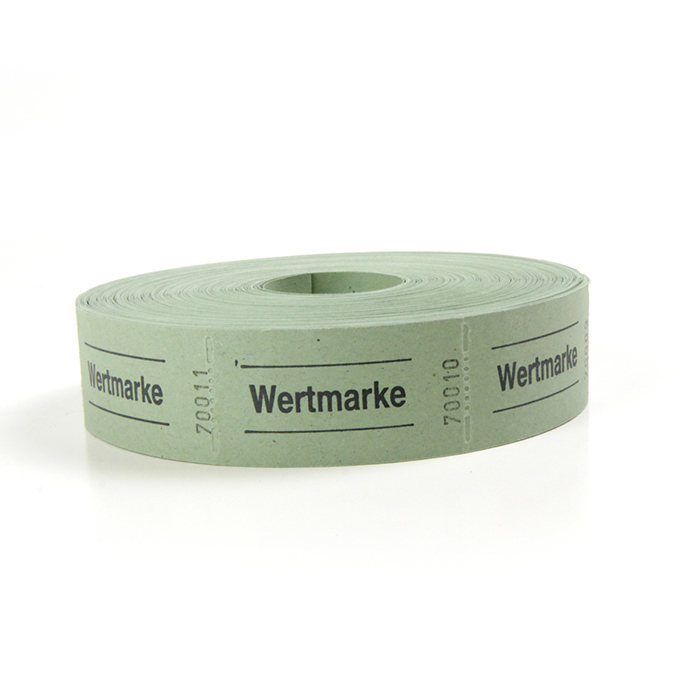 Wertmarken 57 x 30 mm, grün