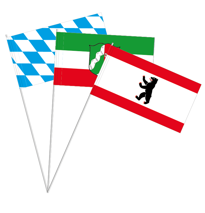 Papierfahnen, Sachsen