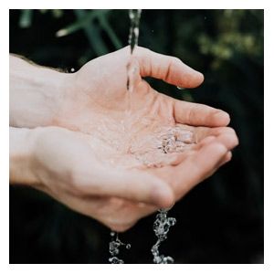 Wasser auf Hände Zertifikat